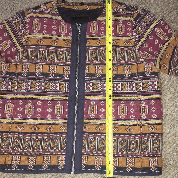 🚫sold🚫Madewell like wool jacket w/zipper pocket - Picture 7 of 8